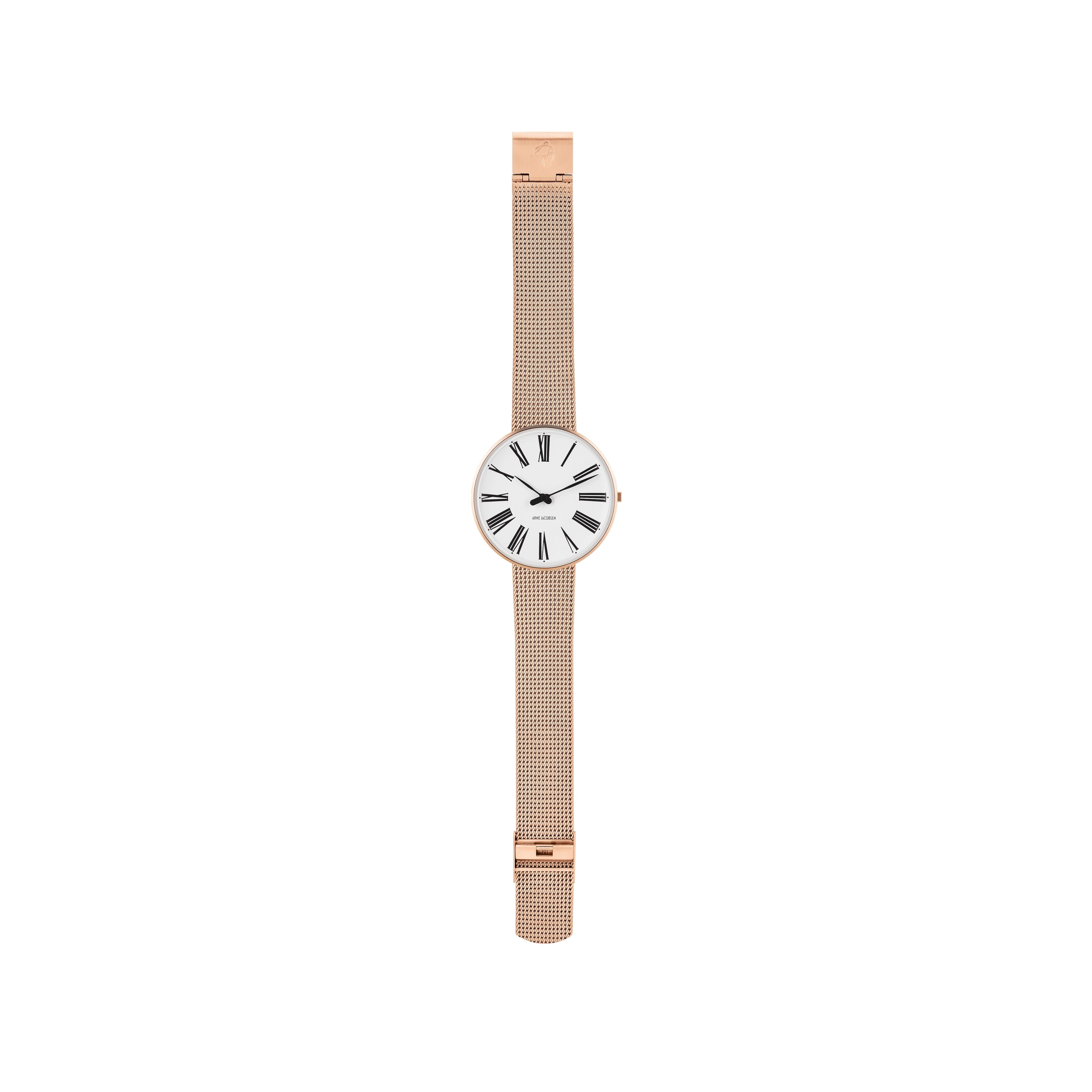 Arne Jacobsen Roman Armband Watch Ø40, Rosé/Rosé Mesh