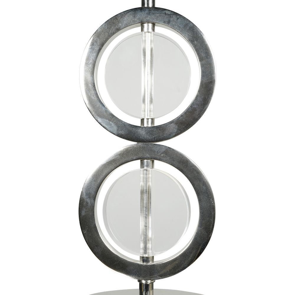 Authentic Models Art Déco Circle Lamp dubbel, silver