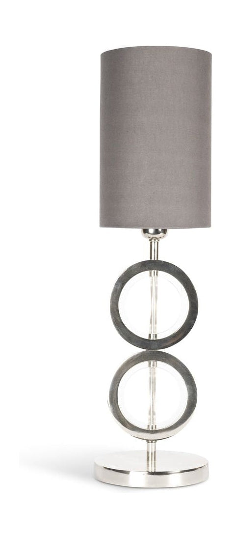 Authentic Models Art Déco Circle Lampe Double, Sølv