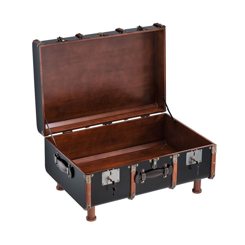 Authentic Models Stateroom Trunk Table, svart