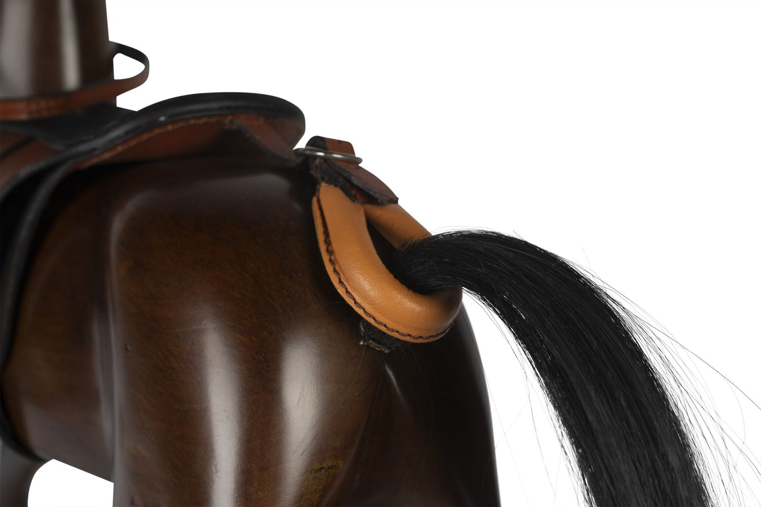 Authentic Models Victorian Swing Horse, mörkbrun