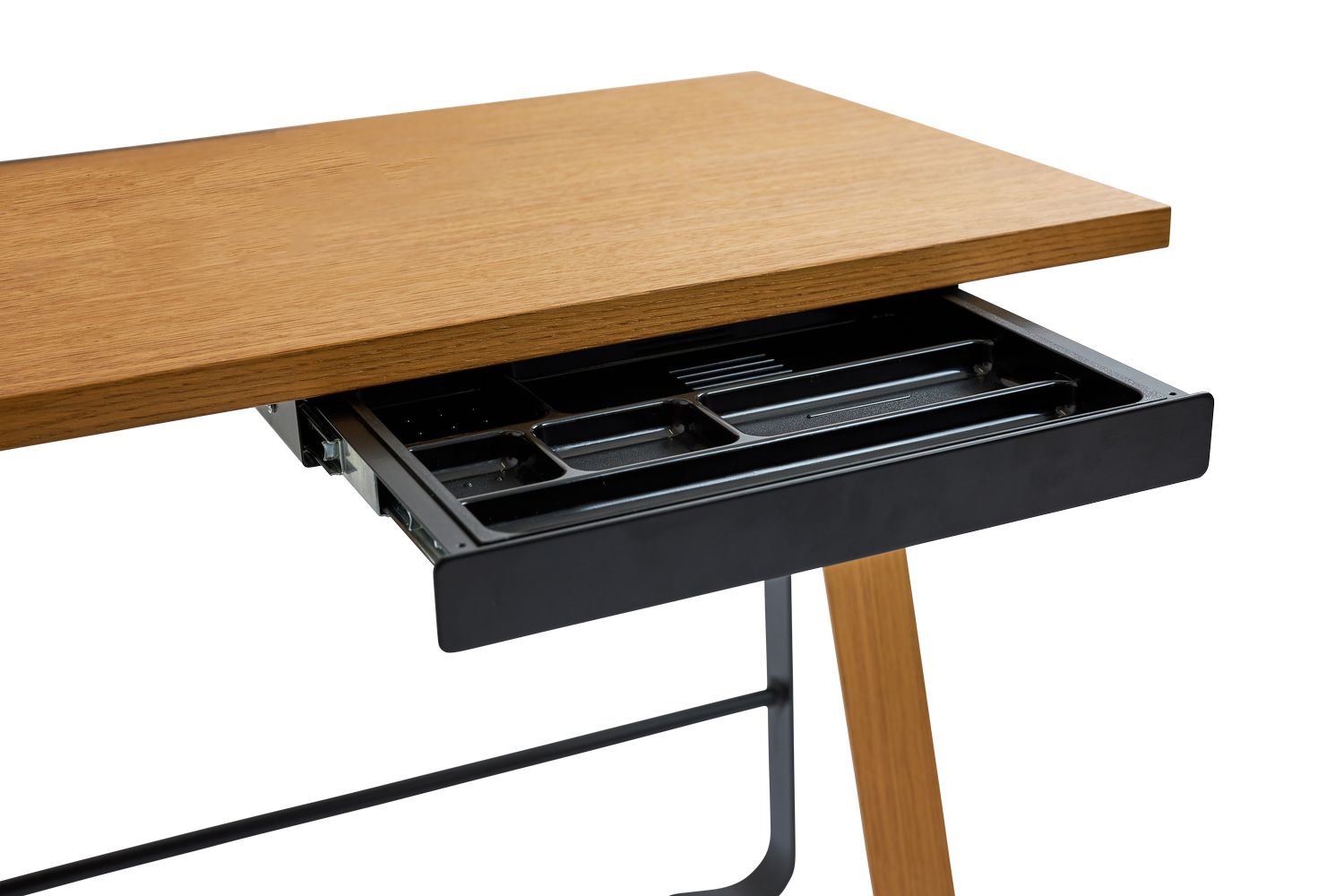 Bent Hansen Hemingway Desk med låda L 120 cm, matt lackerad ek/ekfanéroljad