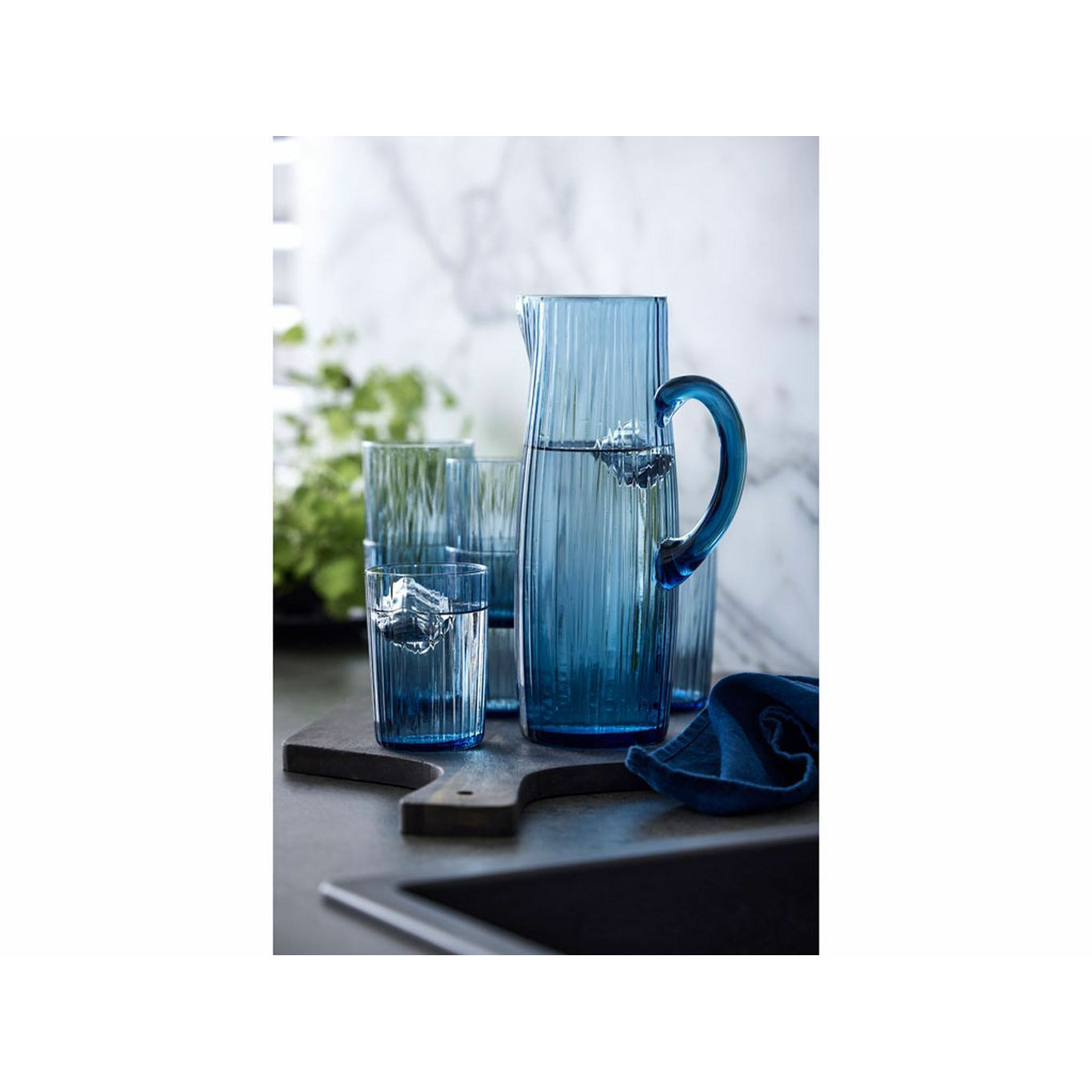 BITZ Kusintha vattenglas 0,28 L, blått