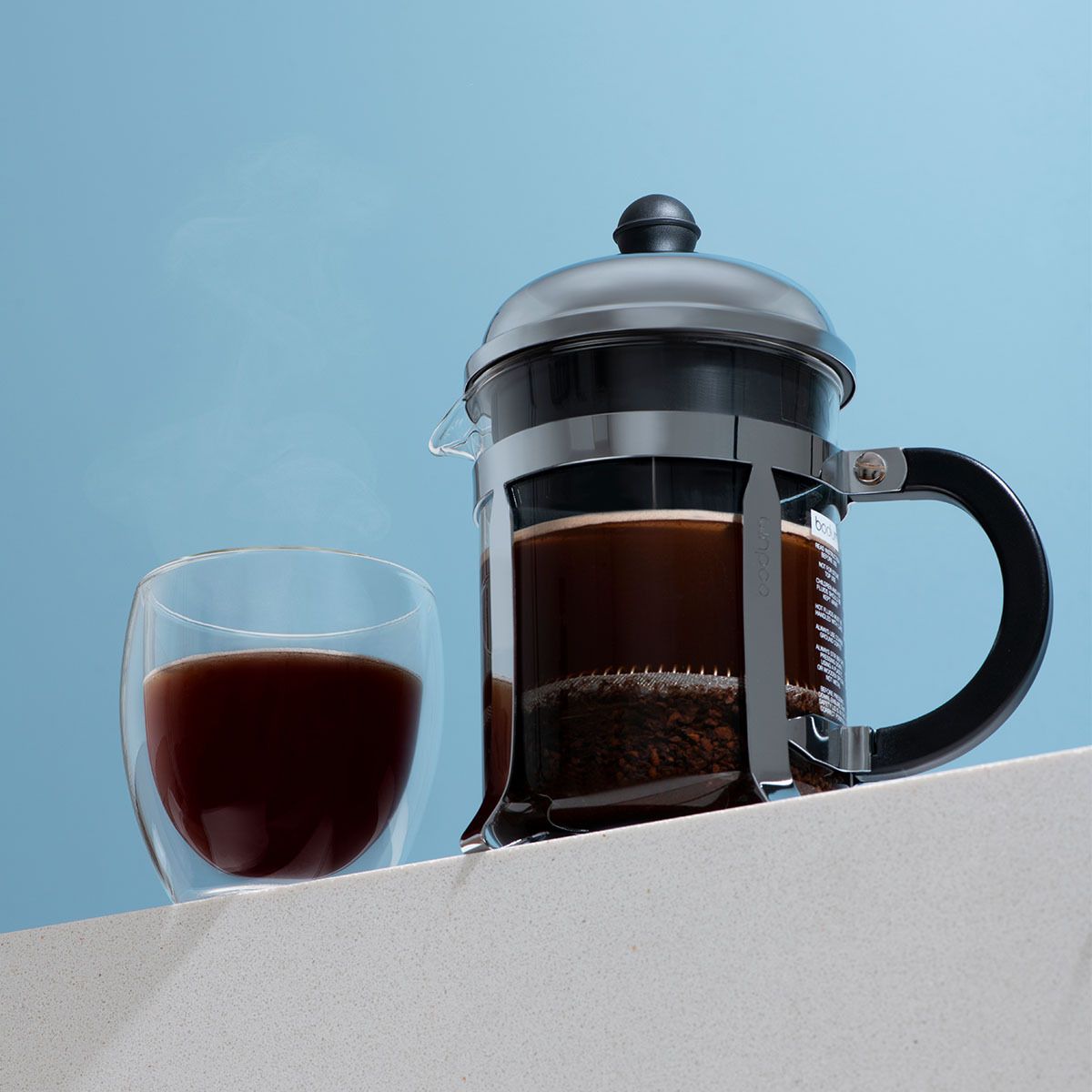 Bodum Chambord Kaffebrygger Rustfri Stål 0.5 L, 4 Kop