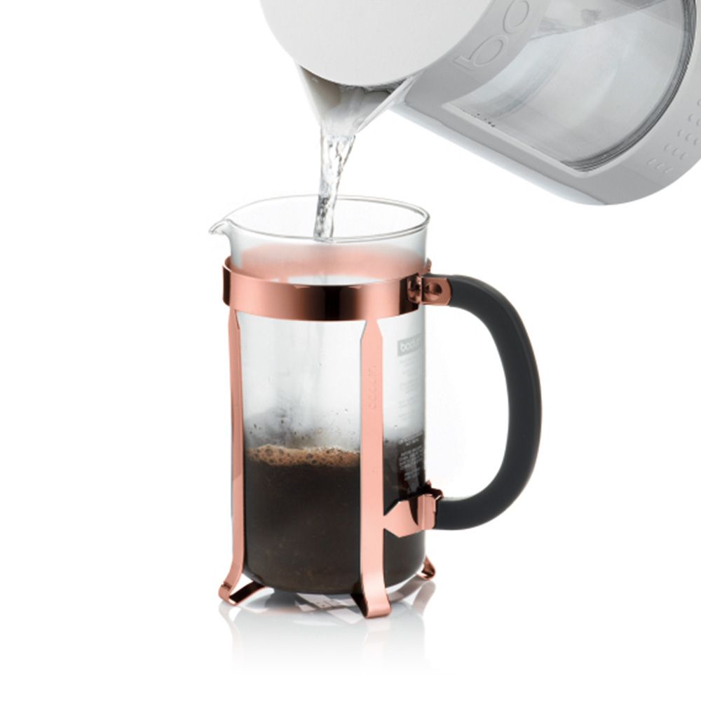 Bodum Chambord kaffebryggning rostfritt stål b: 0,14 cm 1 l, 8 kopp