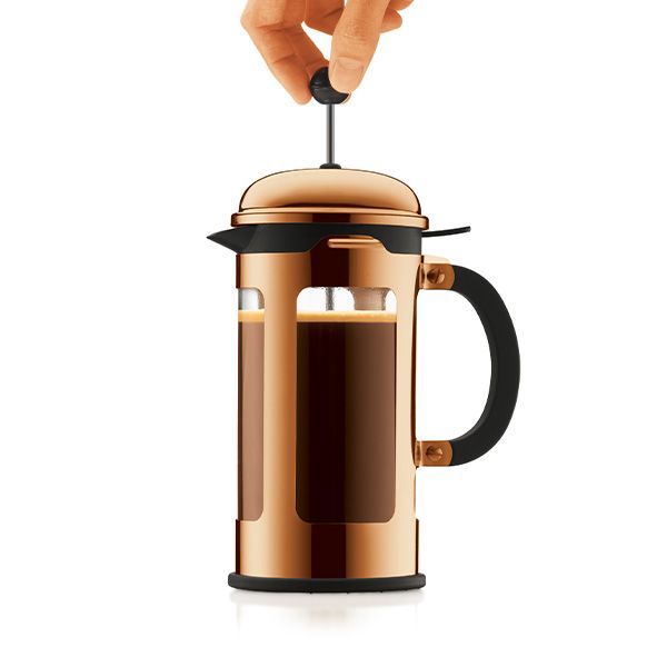 Bodum Chambord Kaffebrygger Rustfri Stål B: 0.18 Cm 1 L, 8 Kop