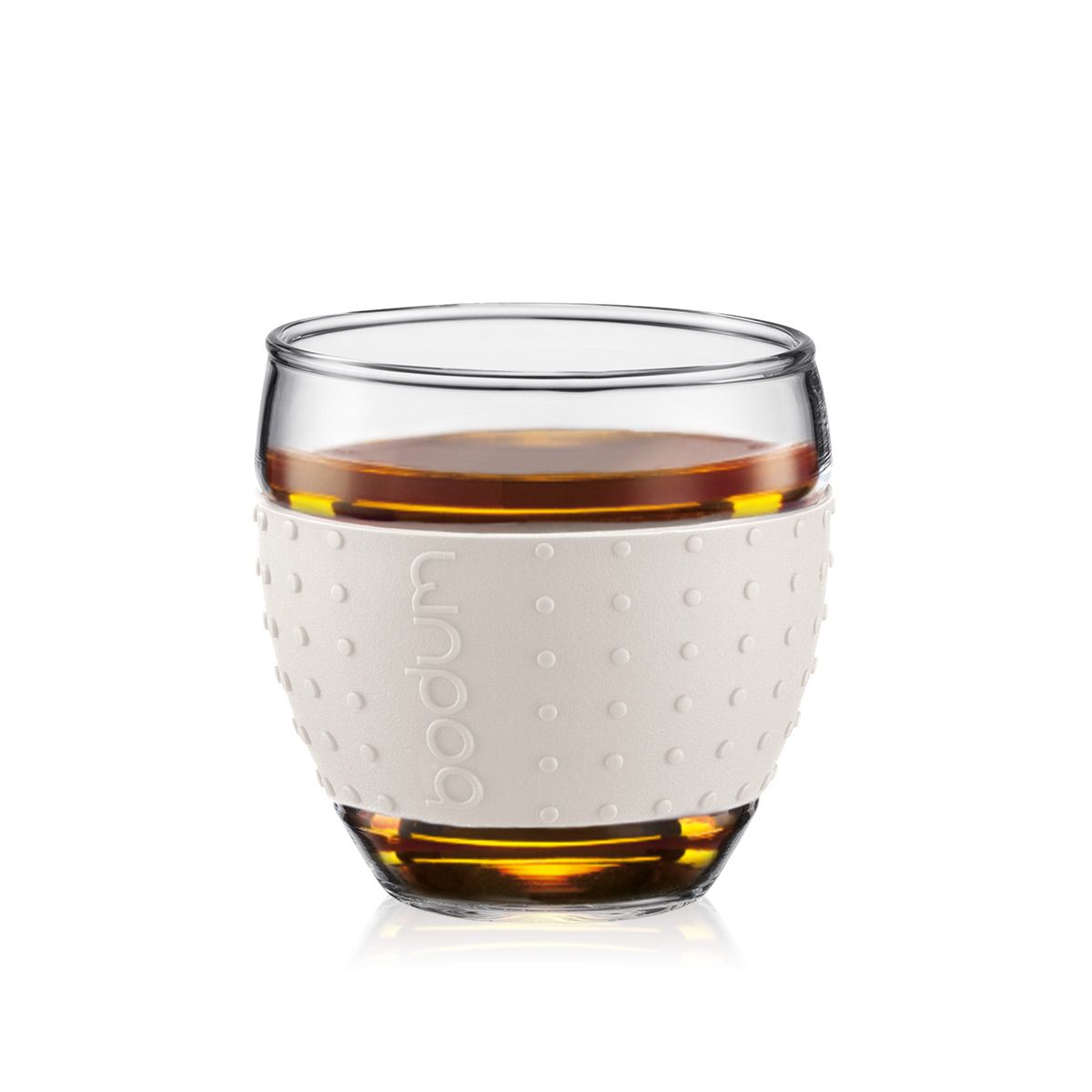 Bodum Pavina glas med silikonvitt 0,35 L, 2 st.