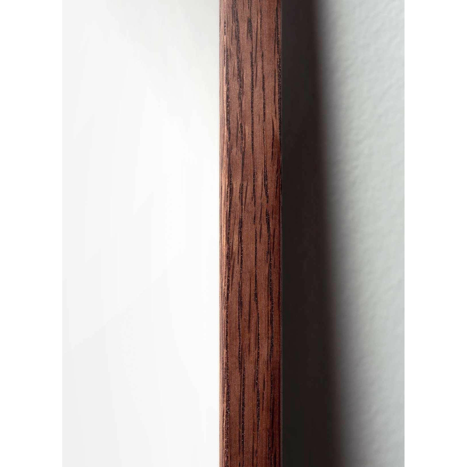 Brainchild Myrdesignikonsaffisch, ram i mörkt trä 70x100 cm, grå