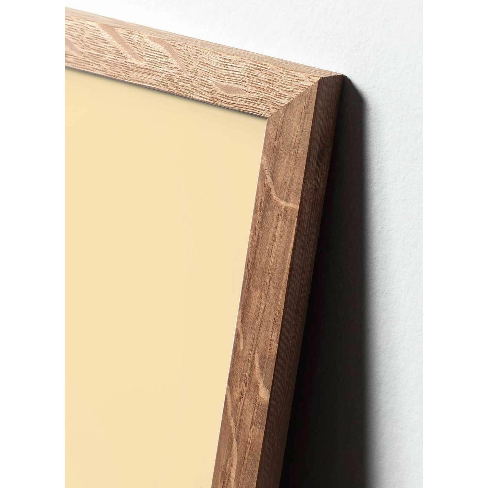 Brainchild Äggsaffisch, ram i lätt trä 50x70 cm, guld/vinröd bakgrund