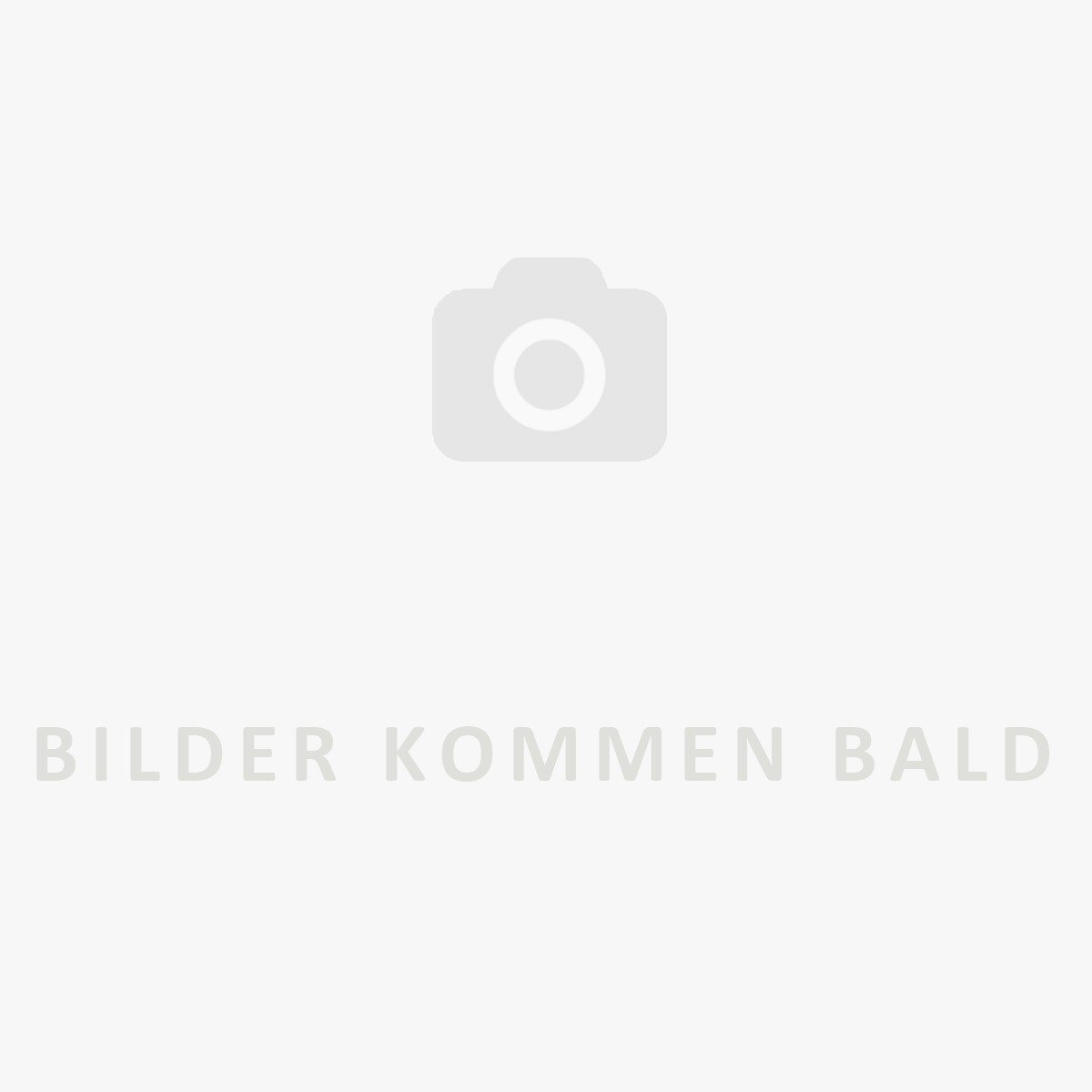 Brainchild Bamse Streg Plakat, Ramme I Sort Alu 50X70 Cm, Blå Baggrund