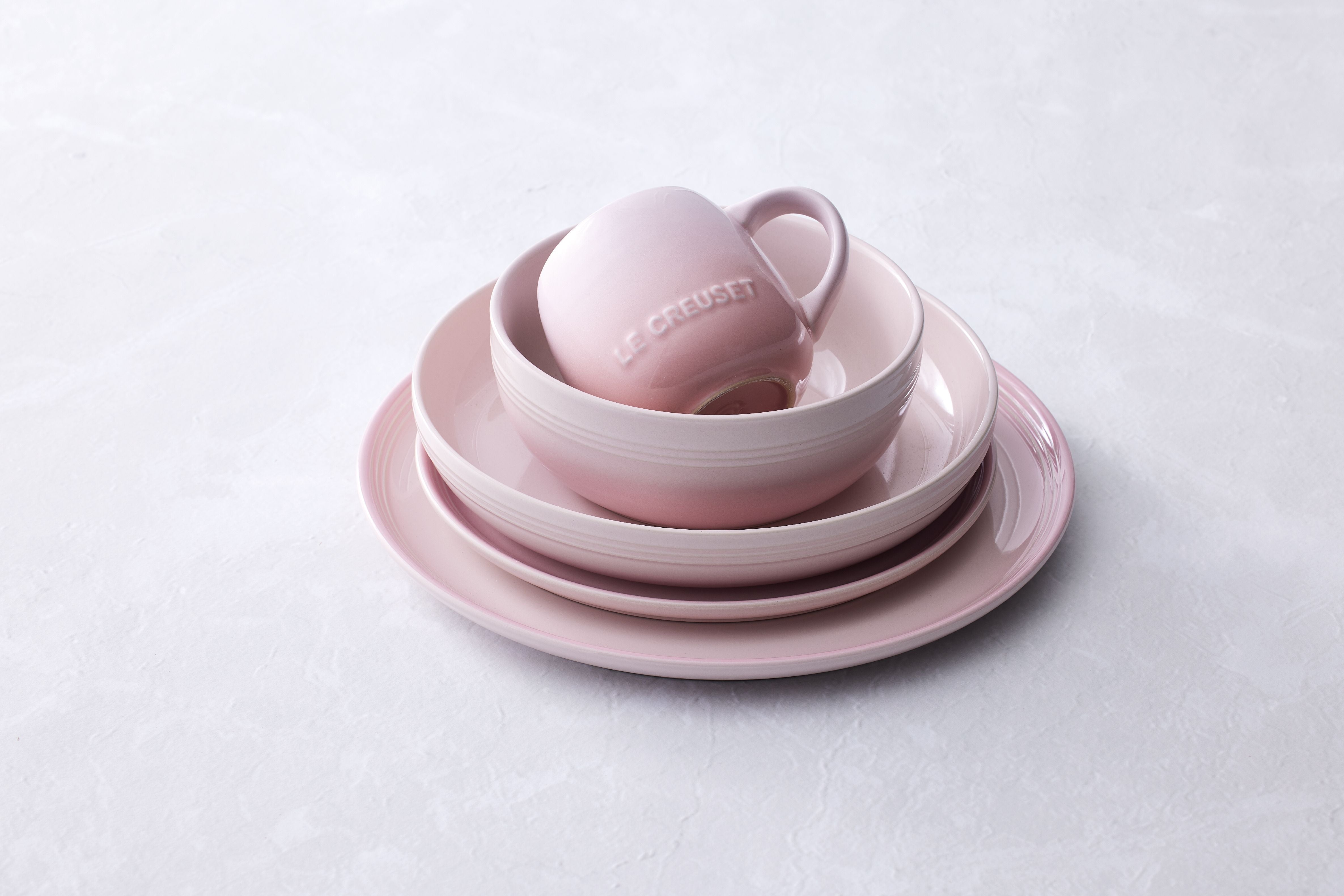 Le creuset coupe pasta skål, shell pink