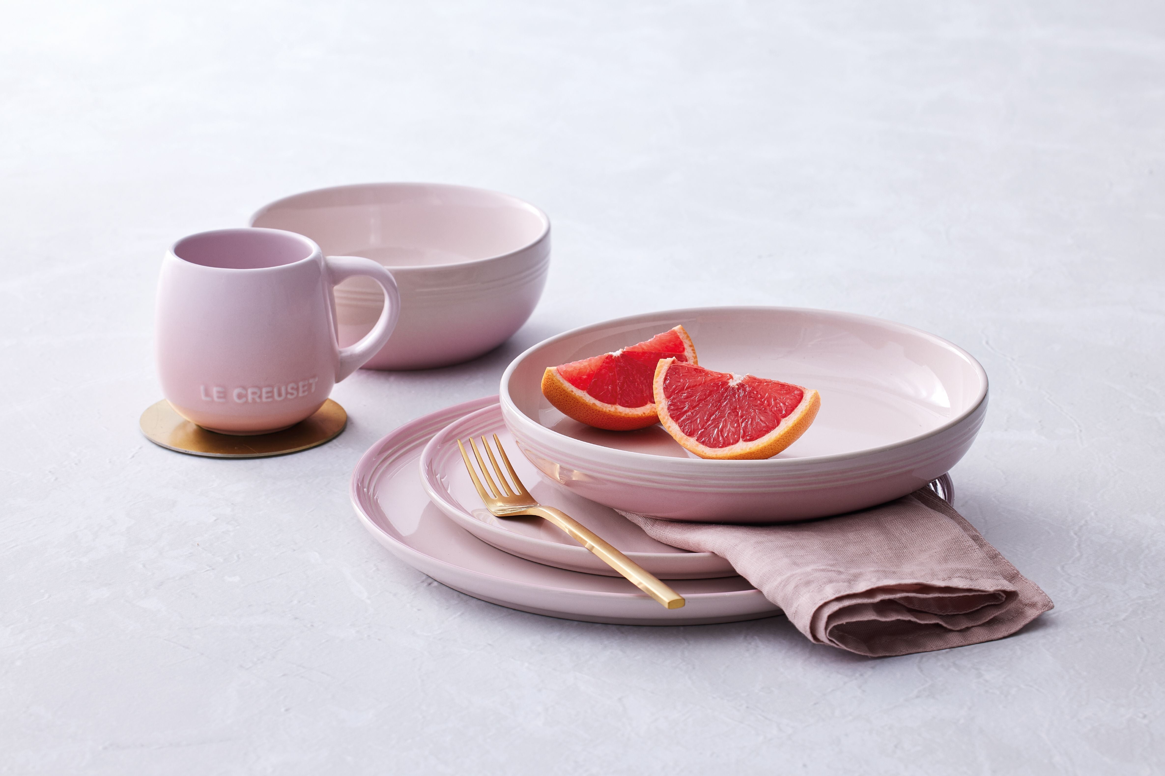 Le creuset coupe pasta skål, shell pink