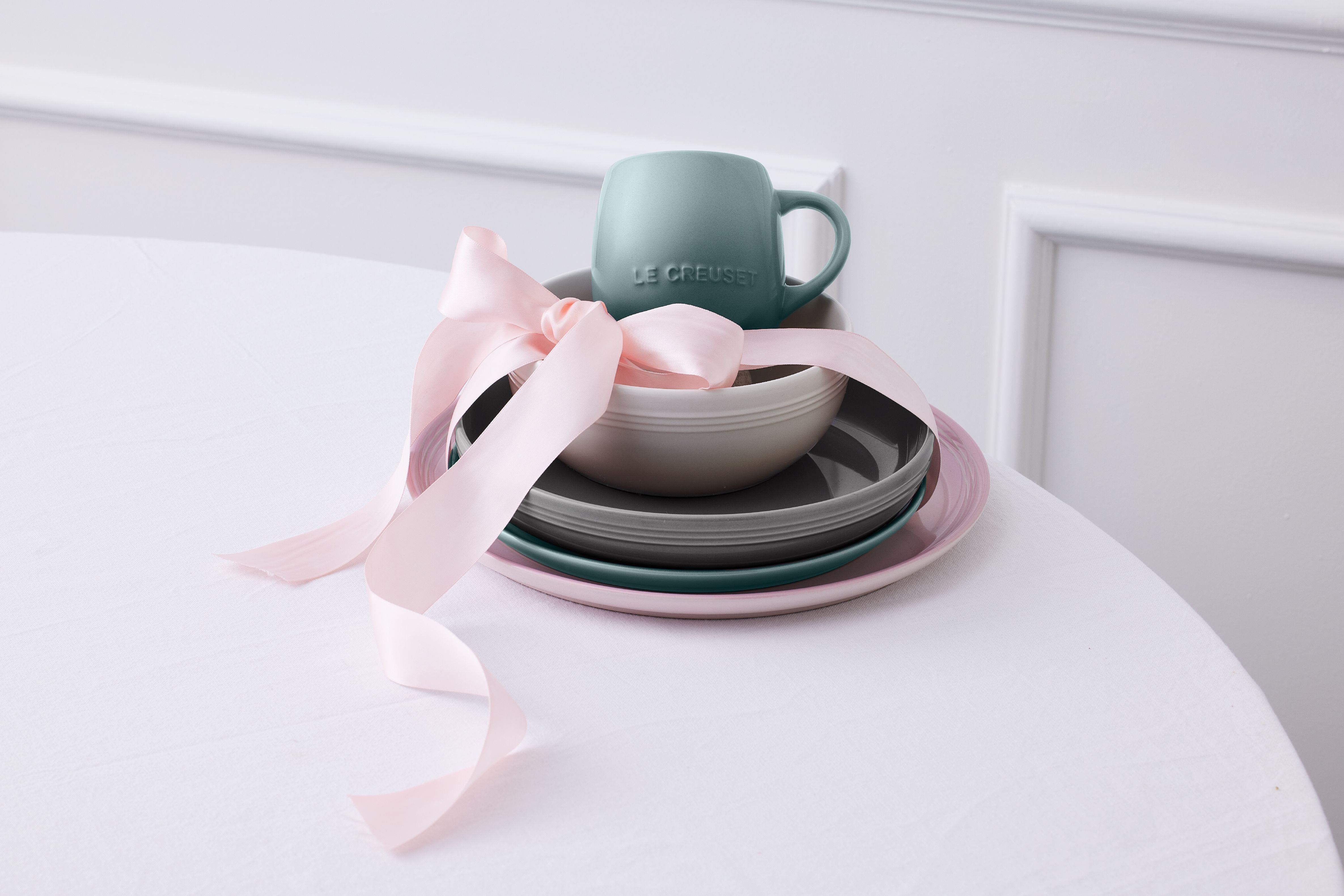 Le creuset coupe pasta skål, shell pink