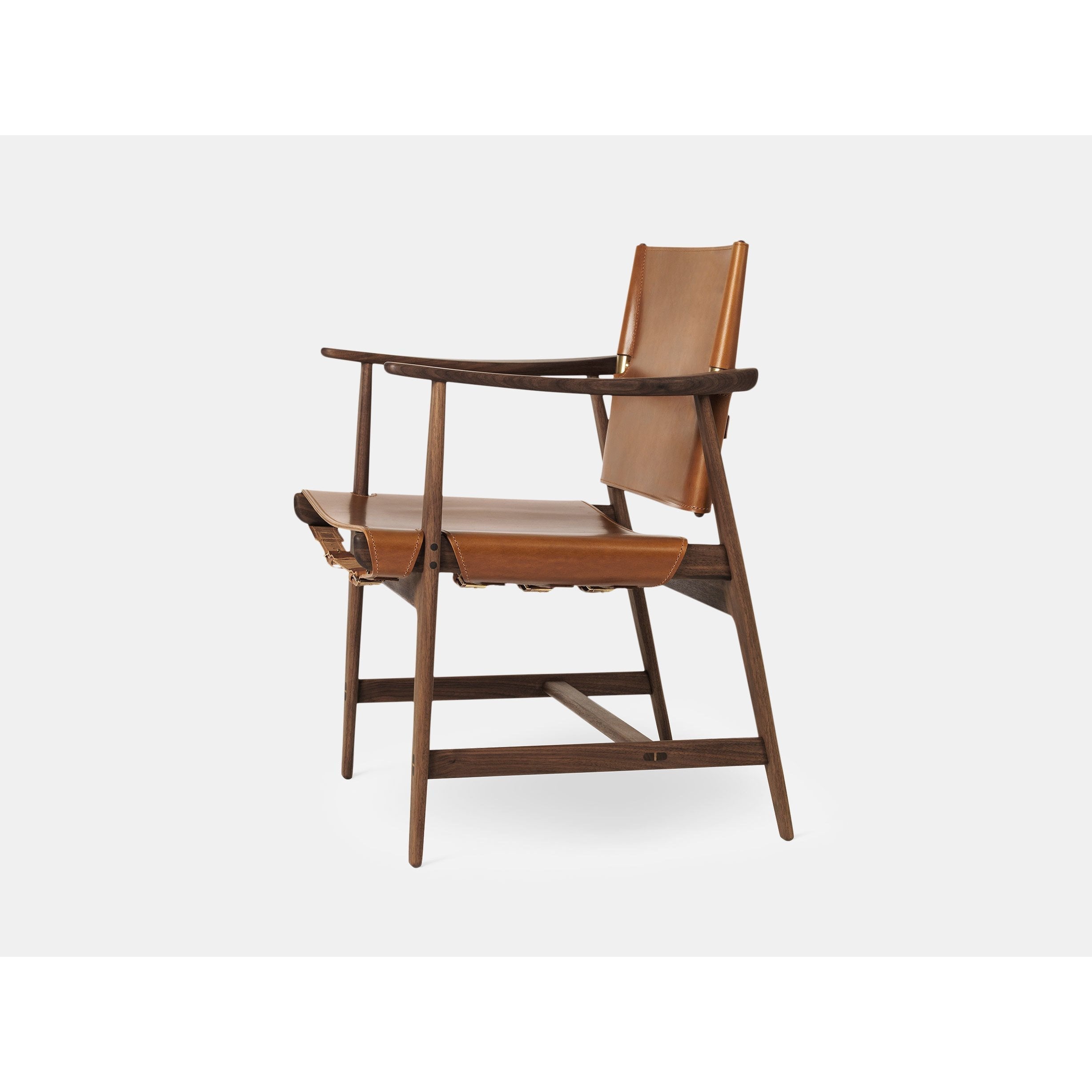 Carl Hansen BM1106 Hunter Chair, oljad valnöt, Cognac Core Leather