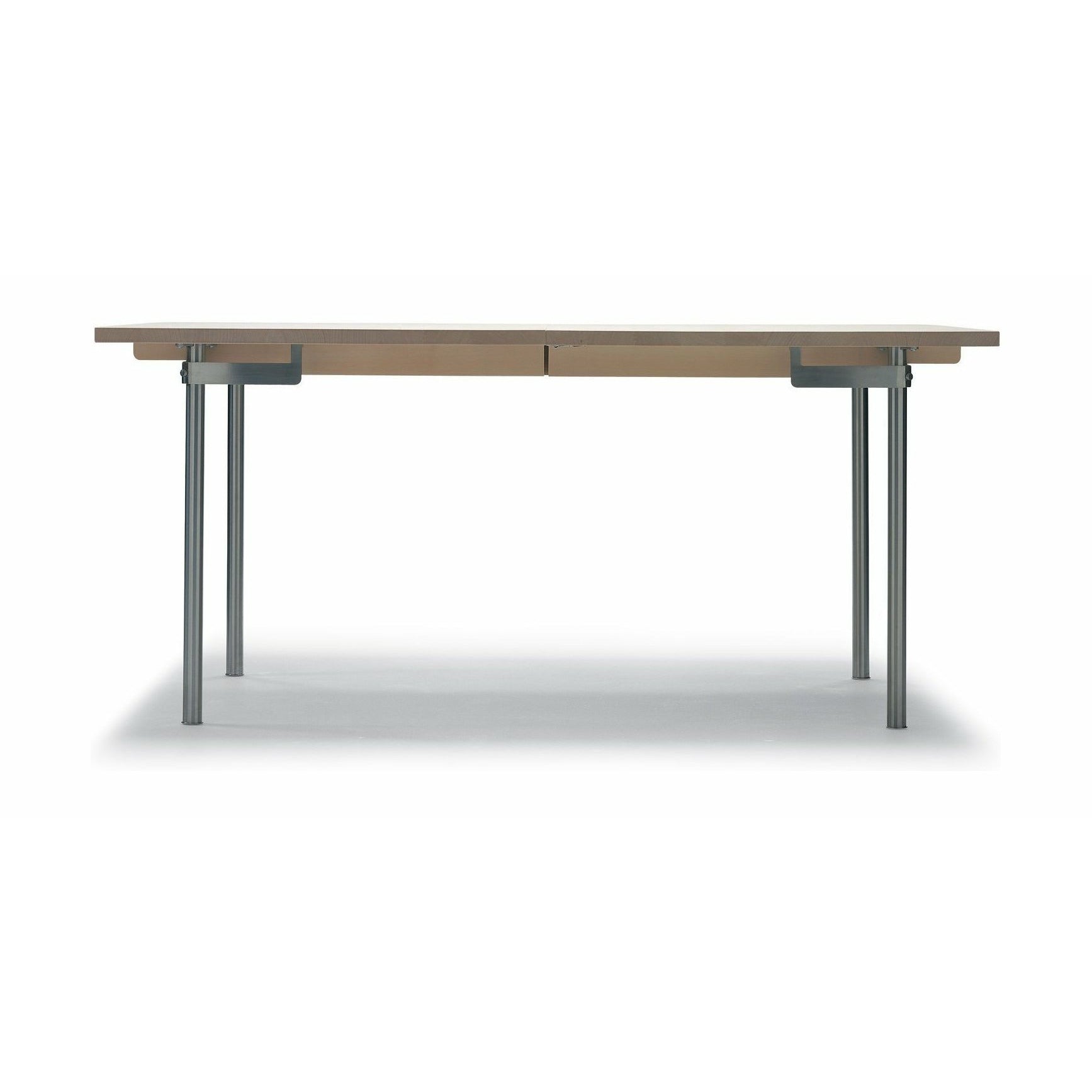 Carl Hansen CH322 matbord rostfritt stål olja ek, inkl. Ytterligare 2 plattor