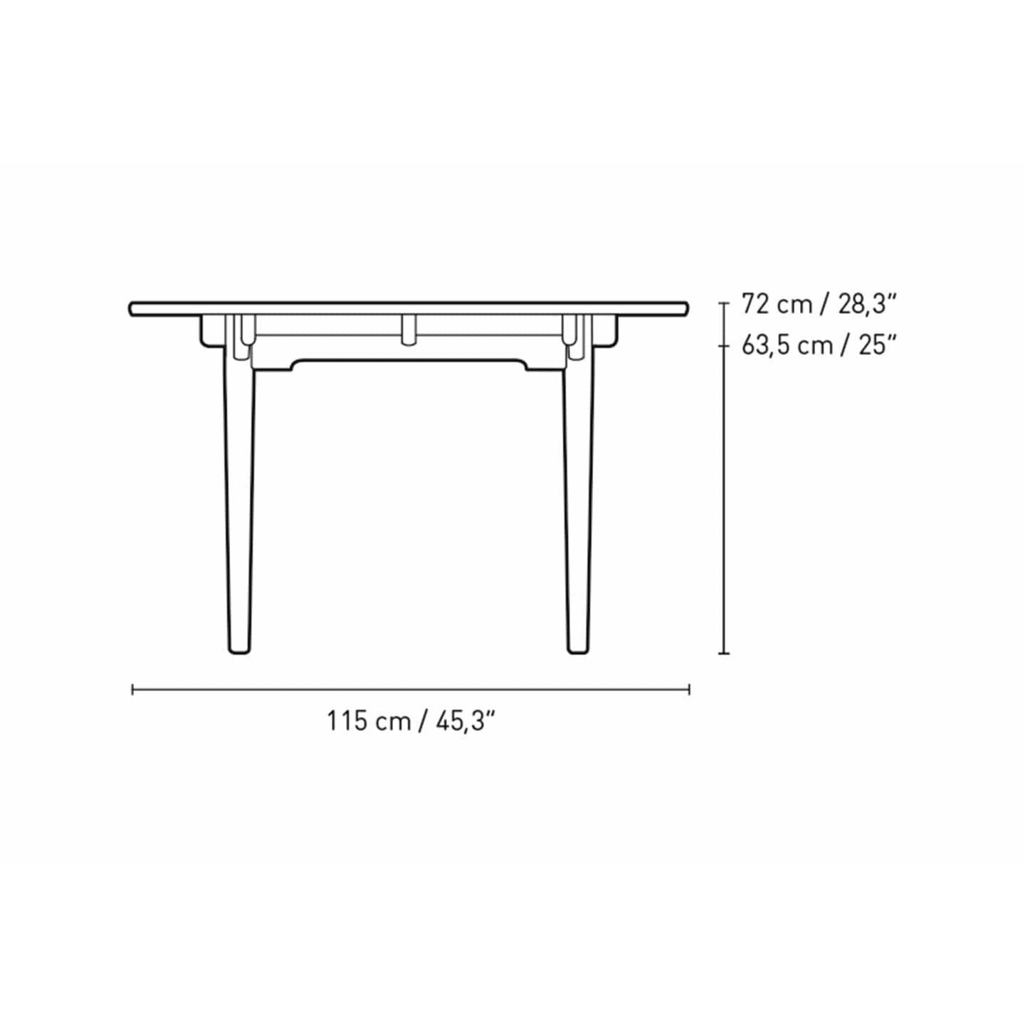 Carl Hansen CH339 matbord med dragning för 2 plattor, ekolja