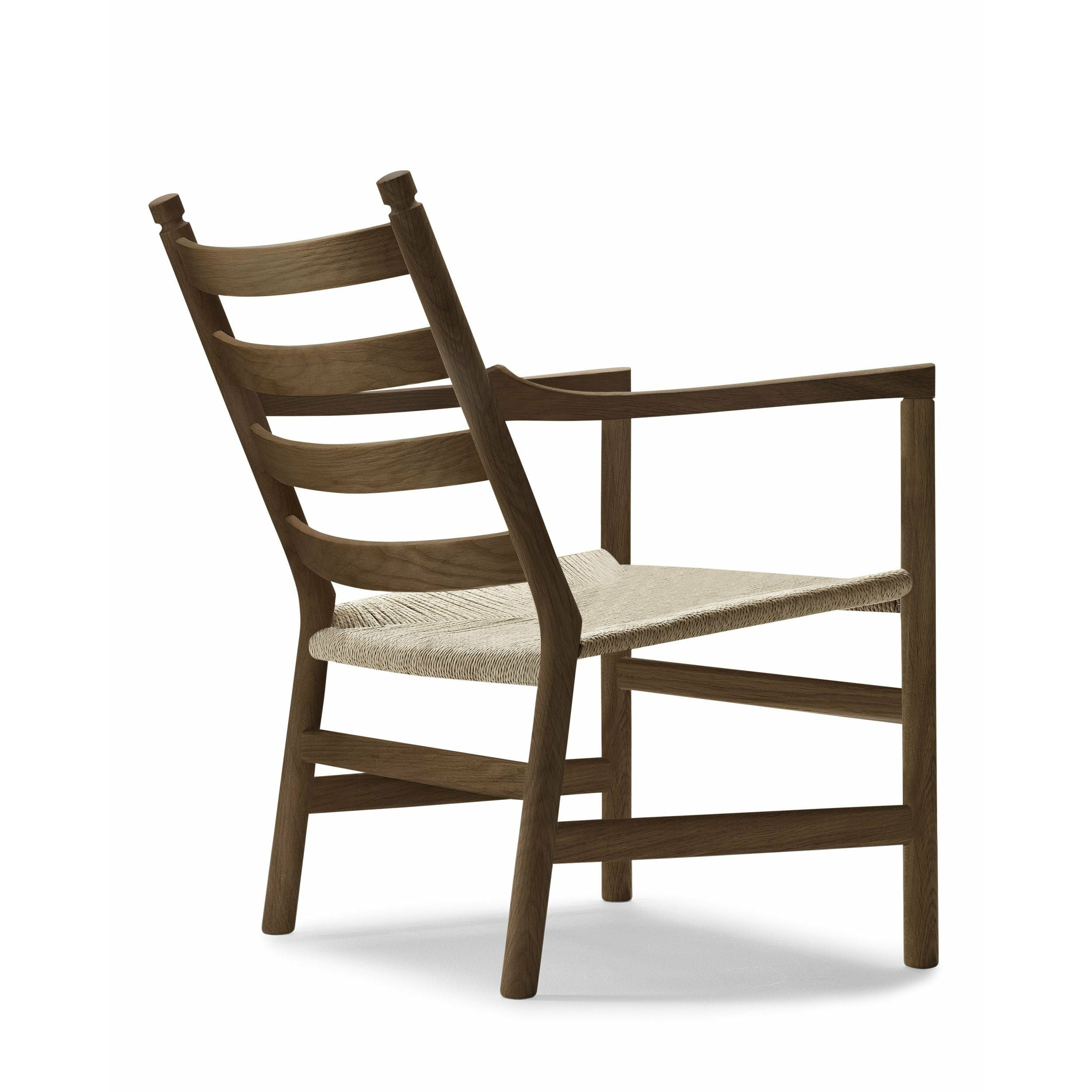 Carl Hansen CH44 Lounge Chair Oak rökt olja, naturlig flätning