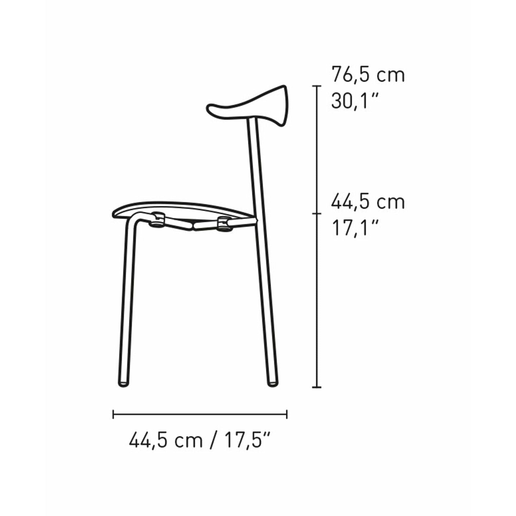 Carl Hansen CH88T -stol, ekrökt olja/rostfritt stål