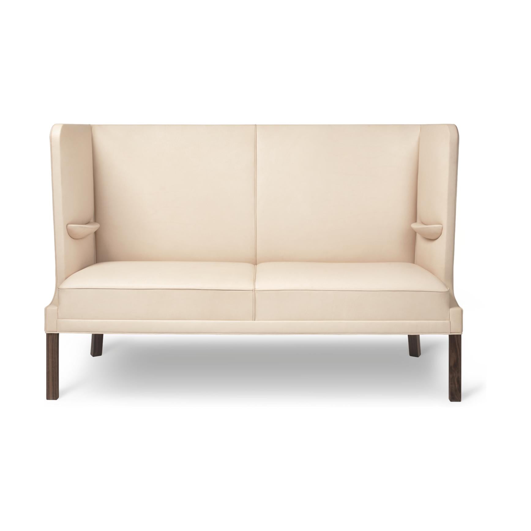 Carl Hansen FH436 Coupé Sofa, Olieret Valnød, Natur Læder