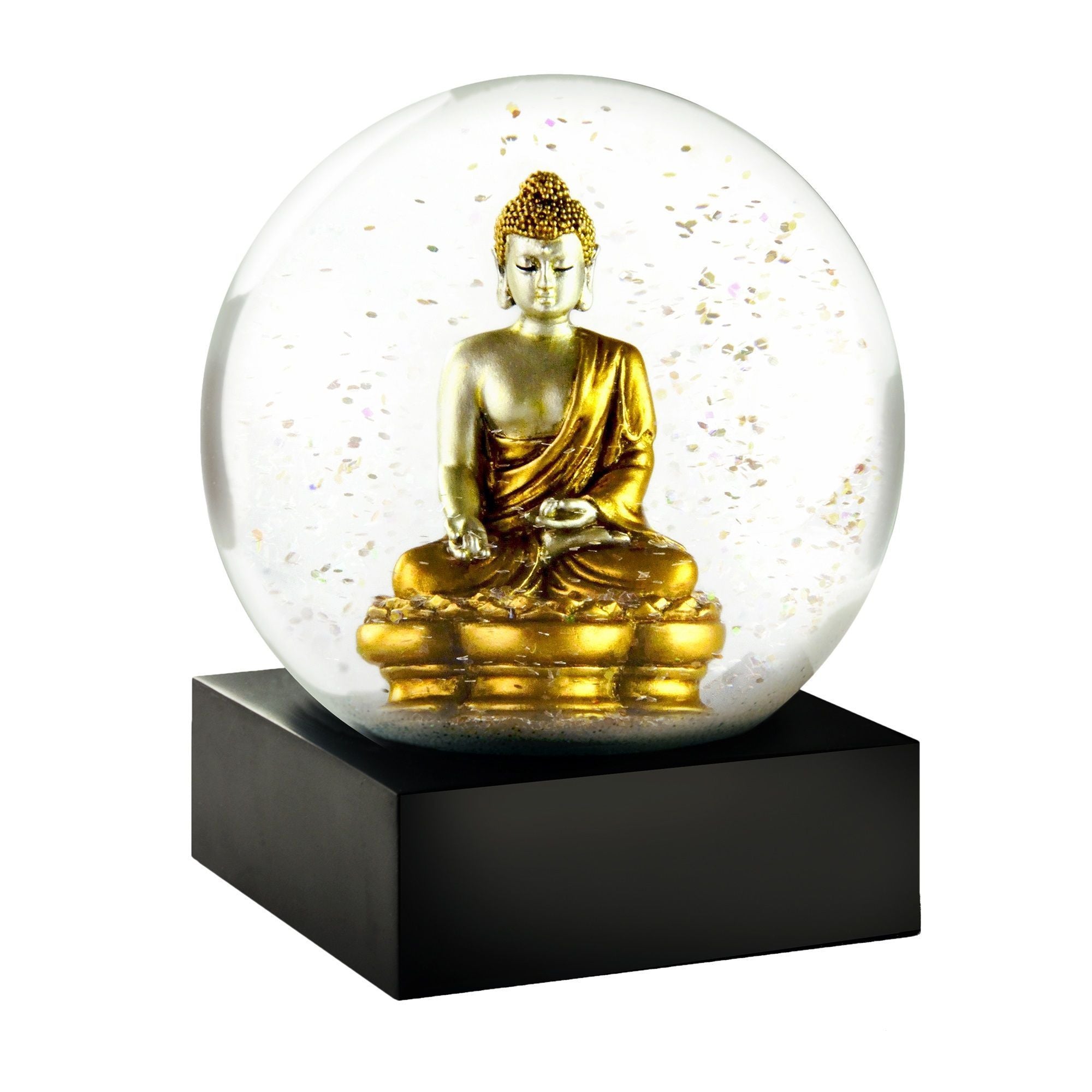 Cool Snow Globes Guld Buddha snöboll