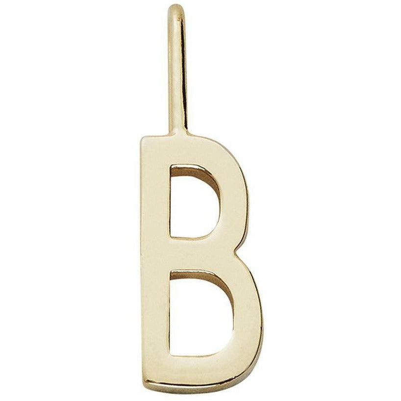 Design Letters Brev charm A-Z 30 mm, guld, b