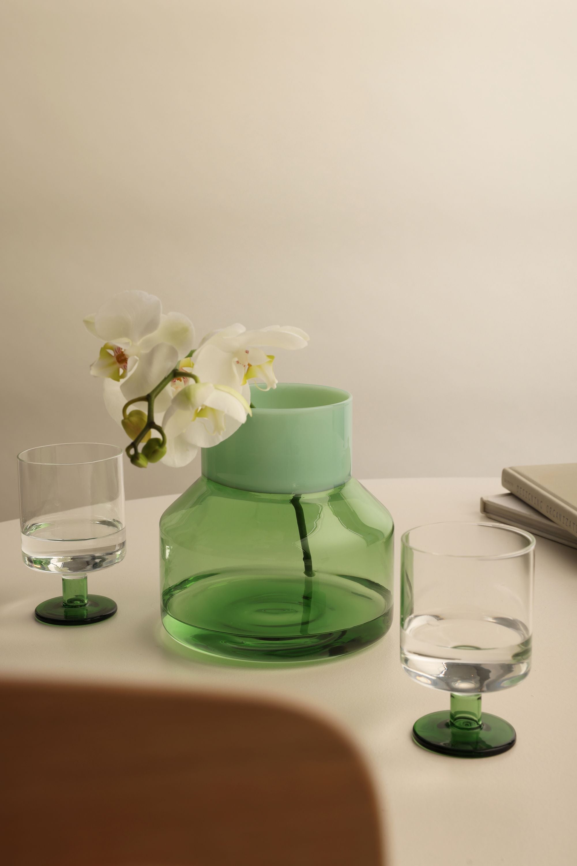 Design Letters Generous Vase Stor, Milky Green/Green