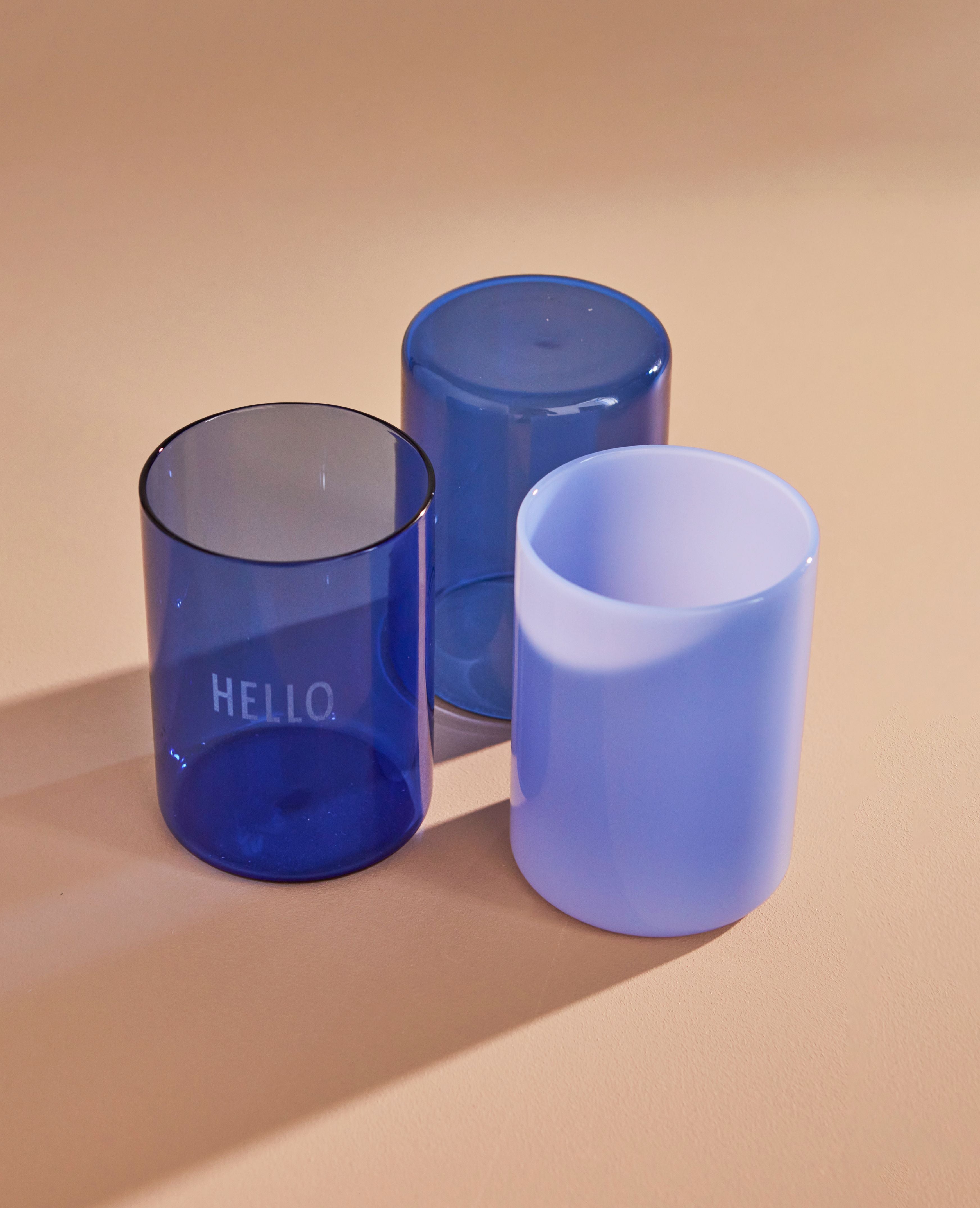 Design Letters Favoritdricksglas, mjölkblått