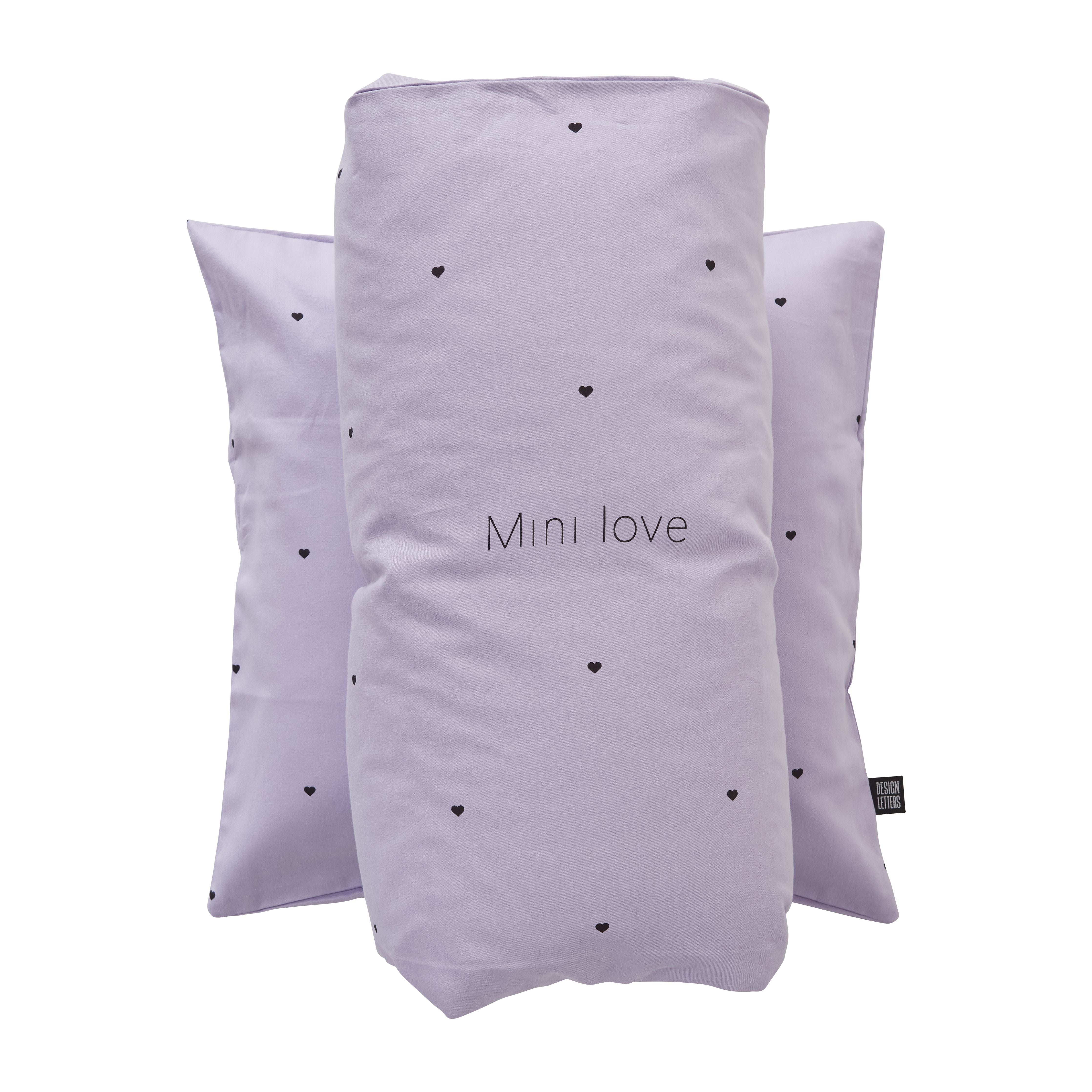 Design Letters Mini Love Baby Pillow and Depet Cover 70x100 cm, Lavender