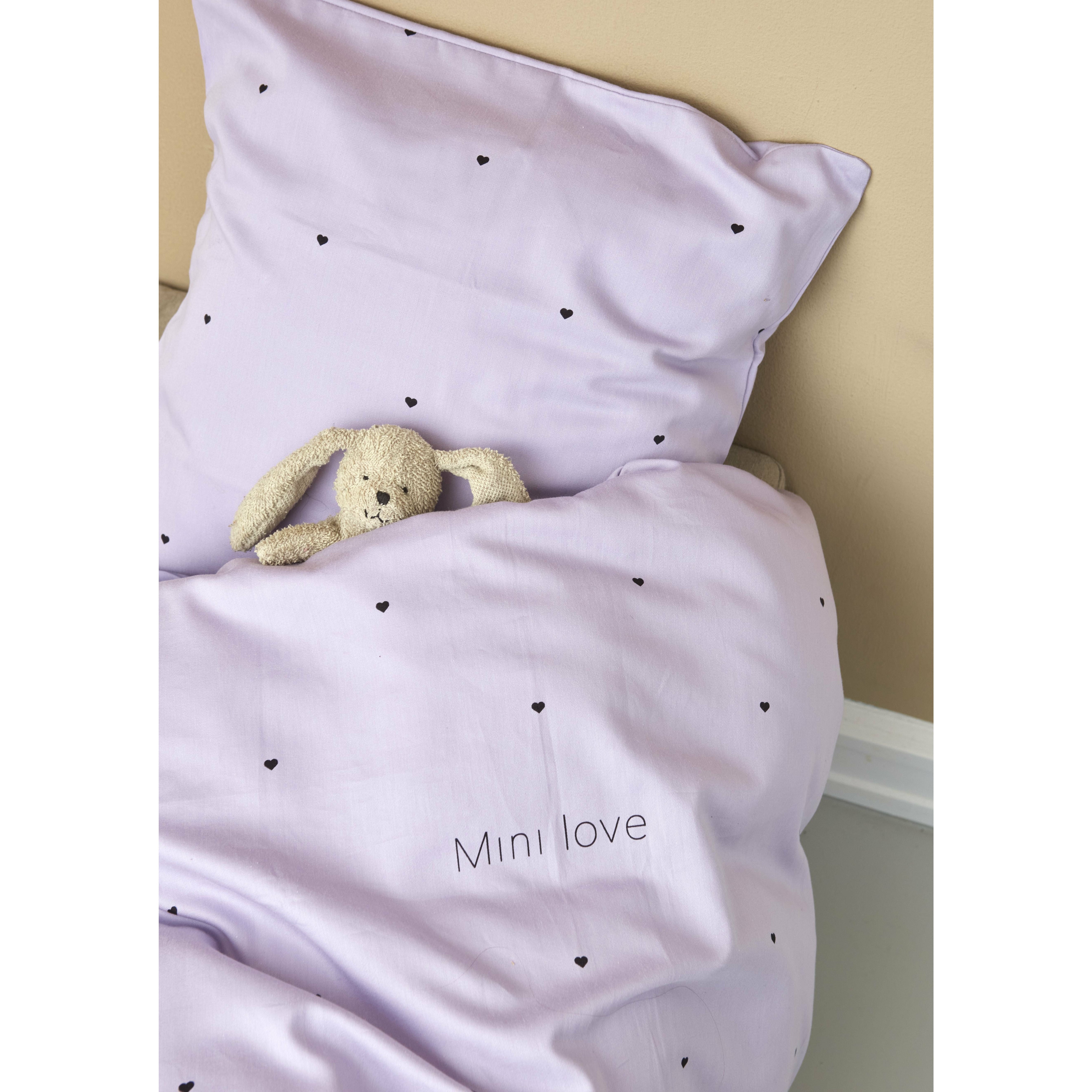 Design Letters Mini Love Baby Pillow and Depet Cover 70x100 cm, Lavender