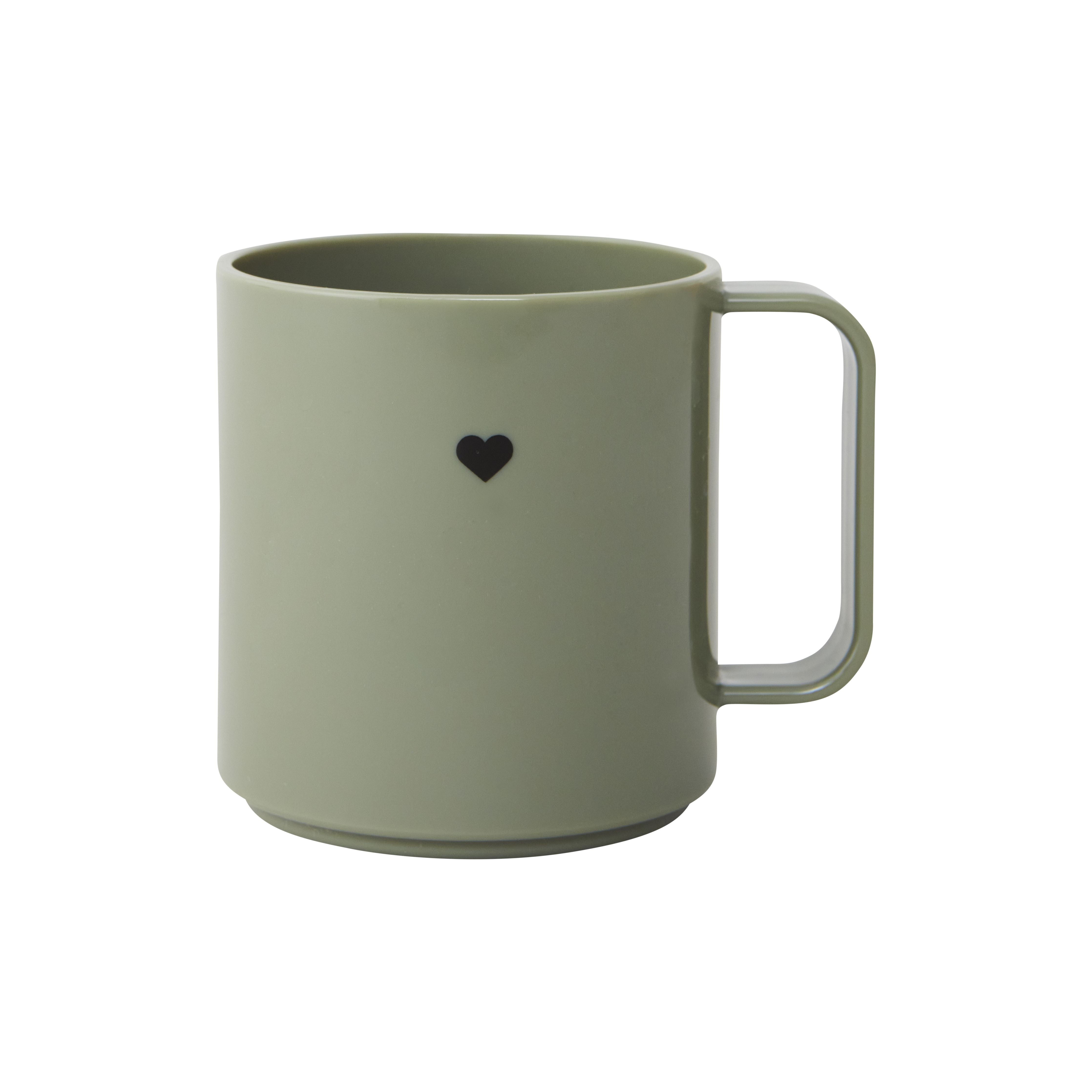 Design Letters Mini Love Cup med Hank, Forest Green
