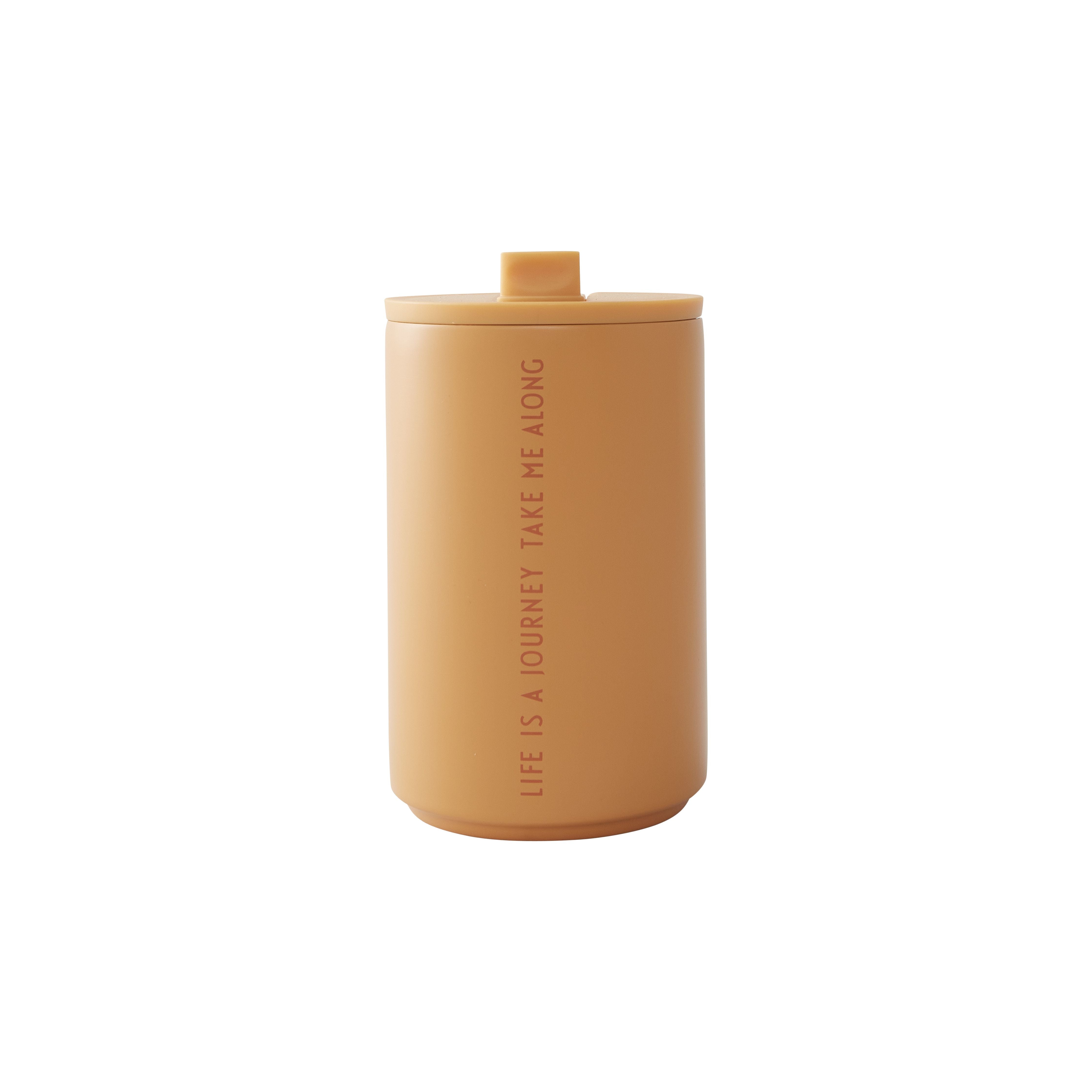 Design Letters Thermo Cup 350 ml, mjuk orange