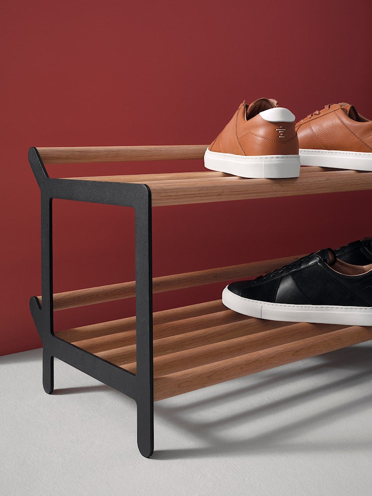 Essem Design Tamburin sko hylla ek 60 cm, svart