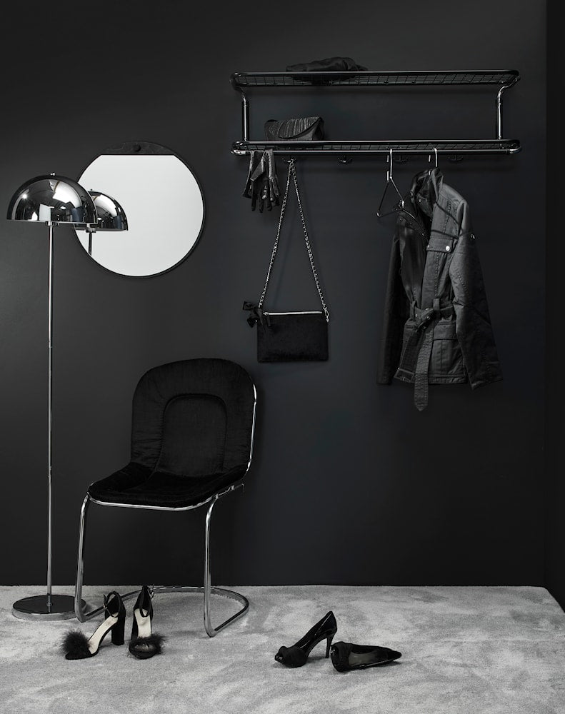 Essem Design Tillbakablick spegel rund, svart