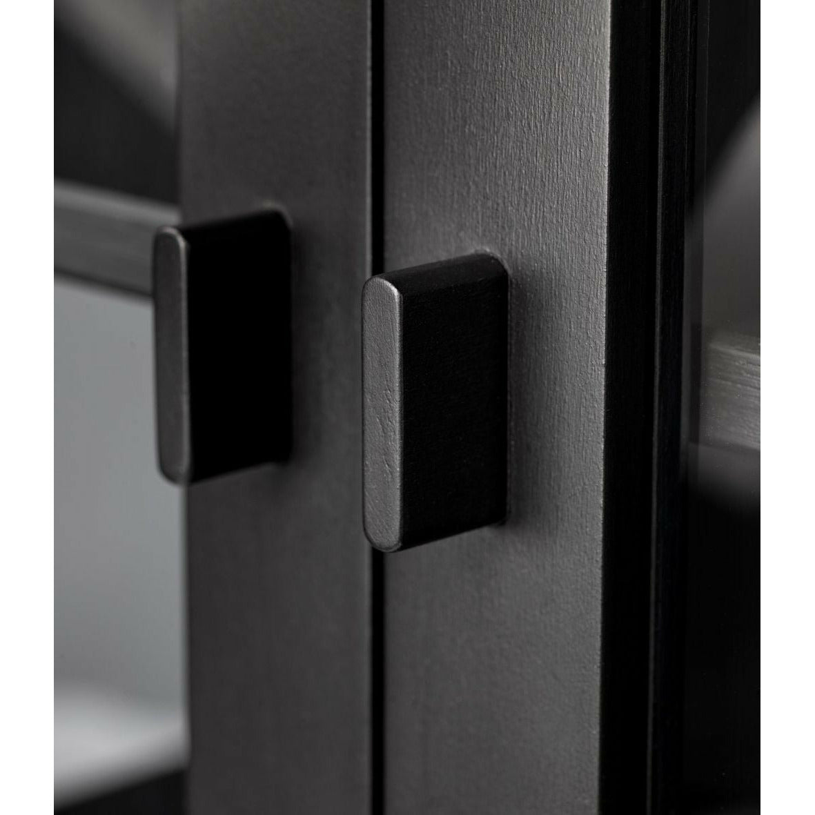 FDB Møbler A90 stallar Display Cabinet Beech Black Painted, H: 178 cm
