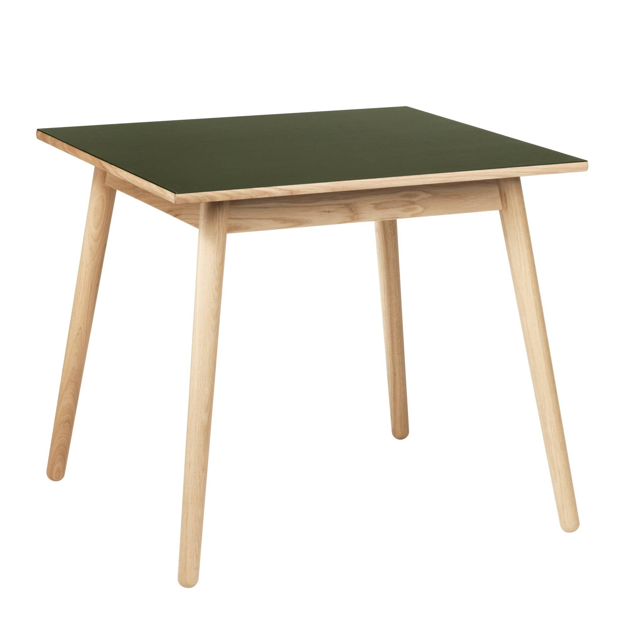 FDB Møbler C35A Spisebord Eg/Oliven Linoleum, 82cm