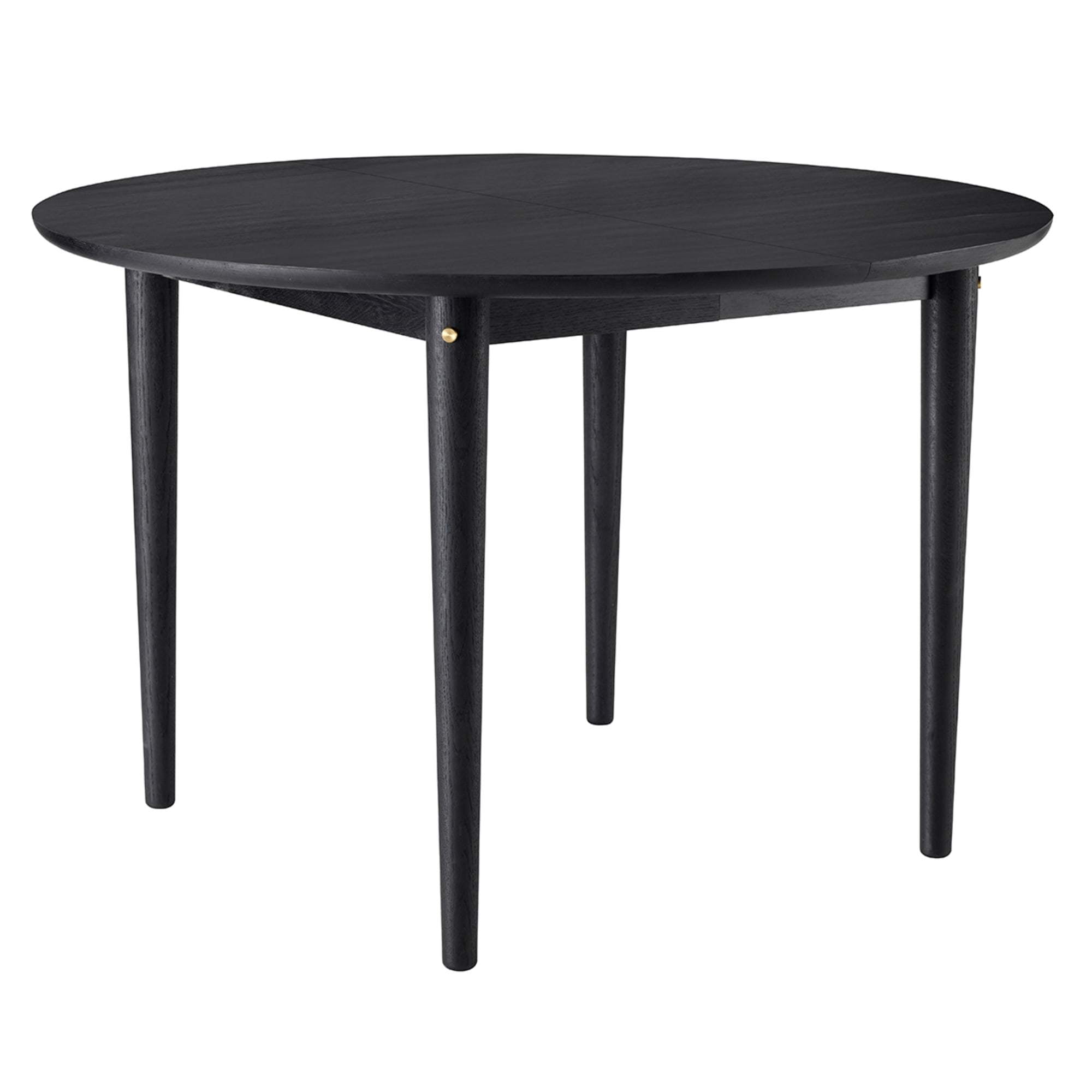 FDB Møbler C62e matbord med drag, svart ek