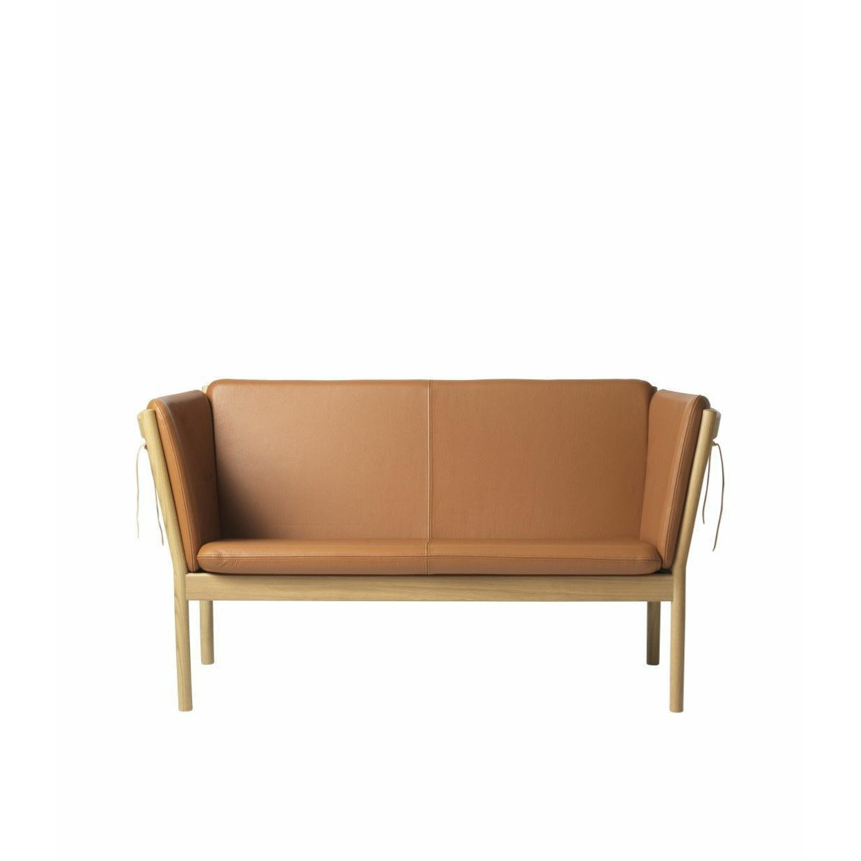 FDB Møbler J148 2-person soffa, natur/cognac