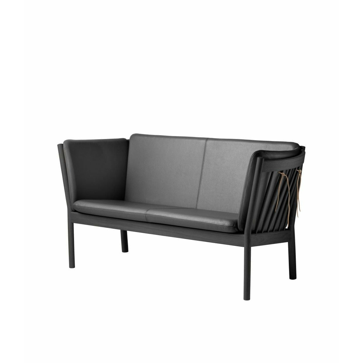 FDB Møbler J148 2-person soffa, svart/svart