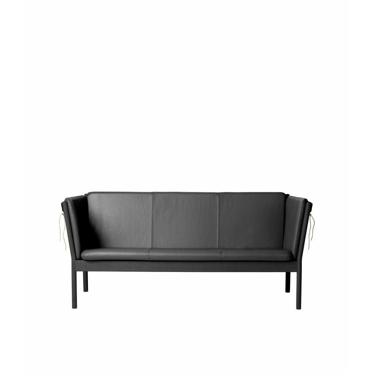 FDB Møbler J149 3-person soffa, svart/svart