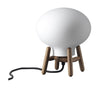FDB Møbler U6 HITI mini bordslampa, valnöt/opaltglas/svart tråd