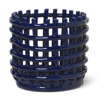 Ferm Living Keramikkurv Blue, 16cm