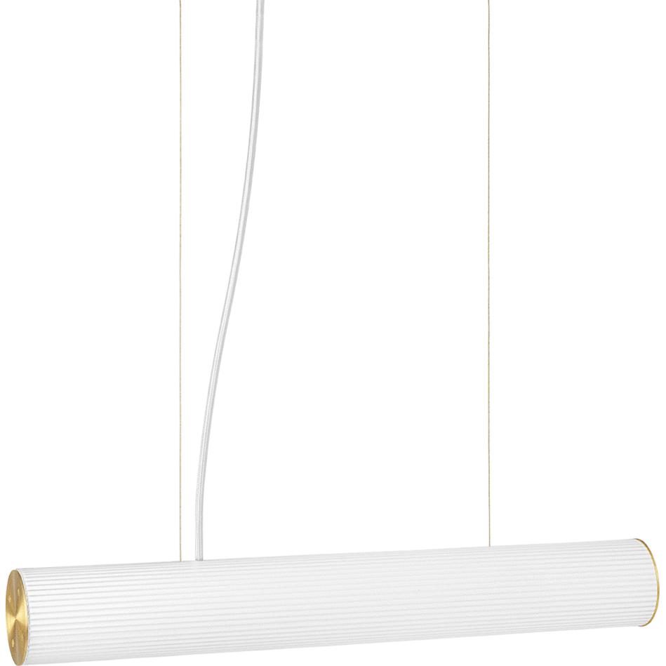 Ferm Living Vuelta Pendant Brass Ø60 cm, vit