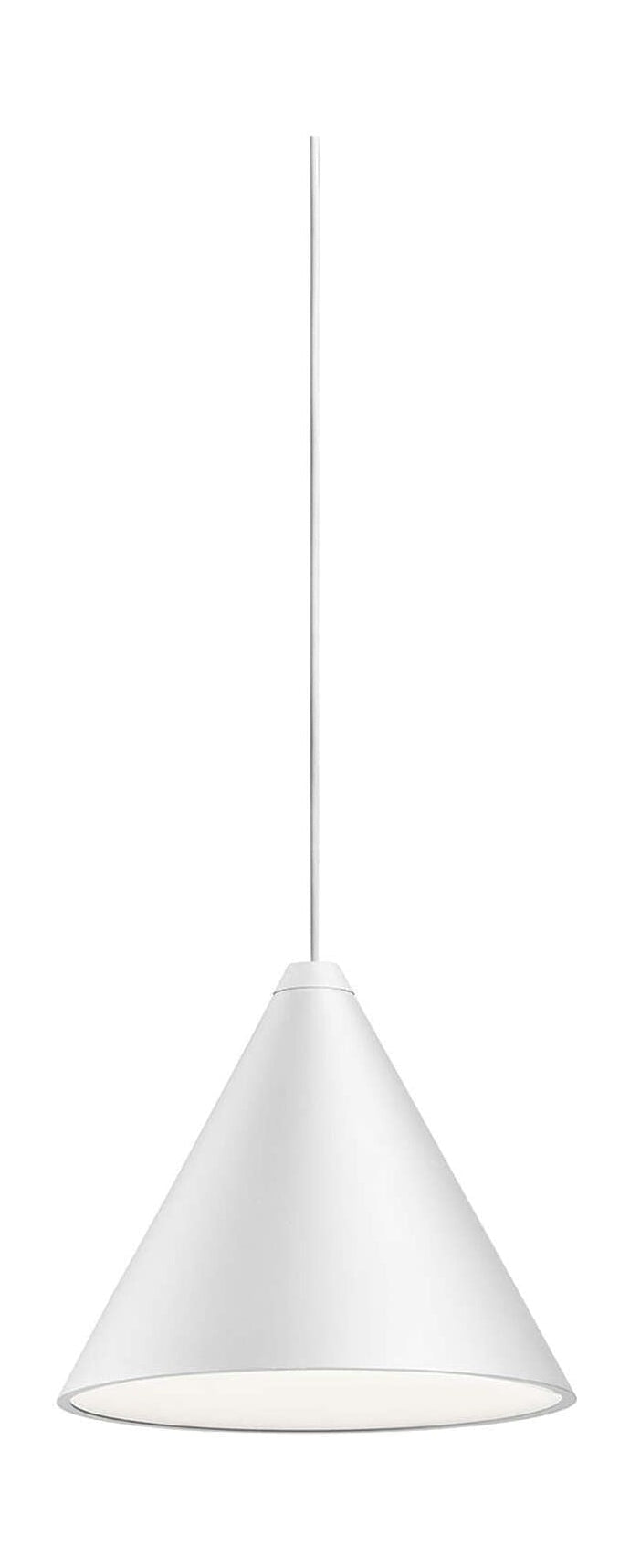 Flos String Light Cone Pendant med spjäll 22 m, vit