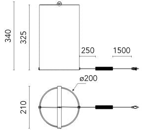 Flos Two-Tie T2 bordslampa, aluminium