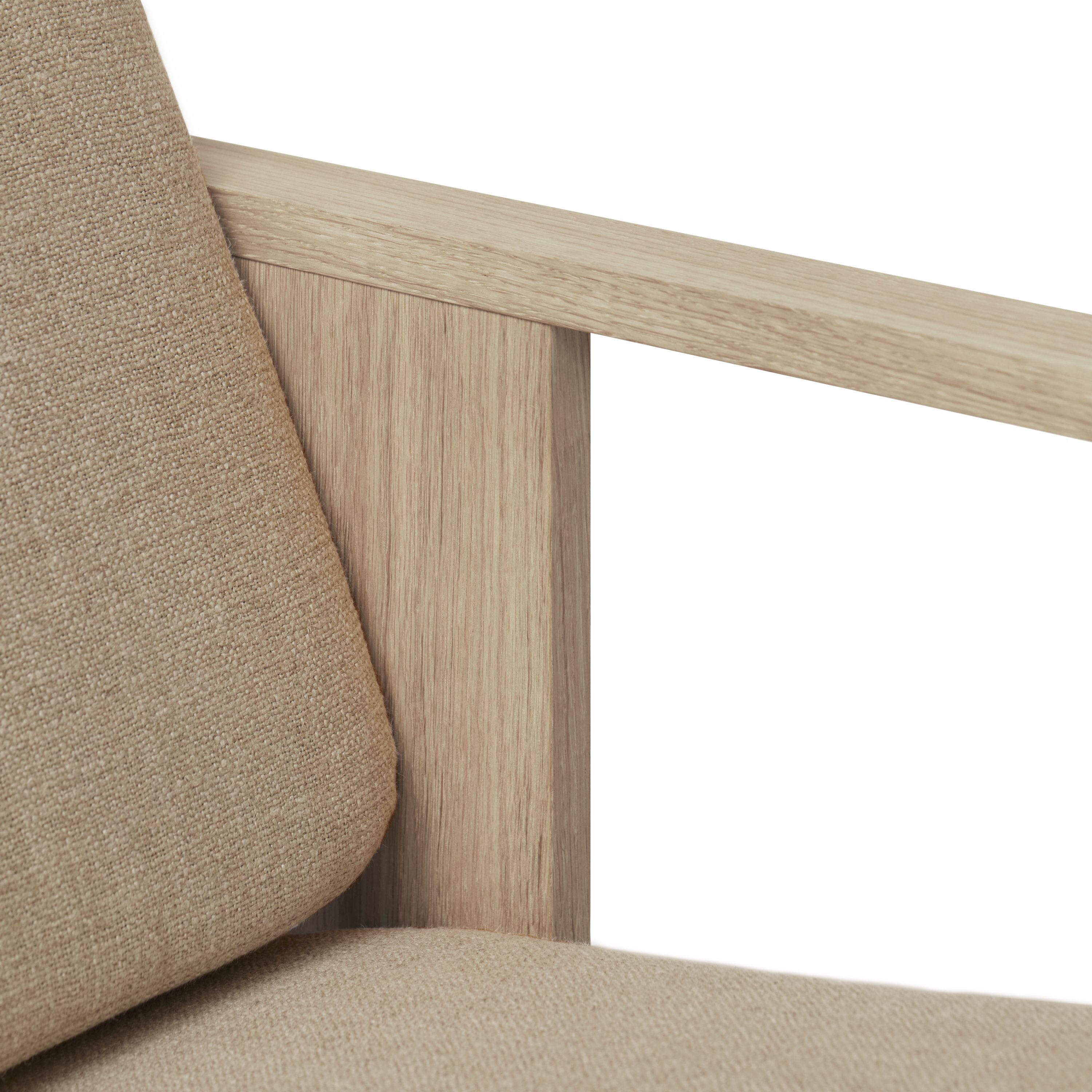 Form&Refine Block lounge stol, vit oljeek