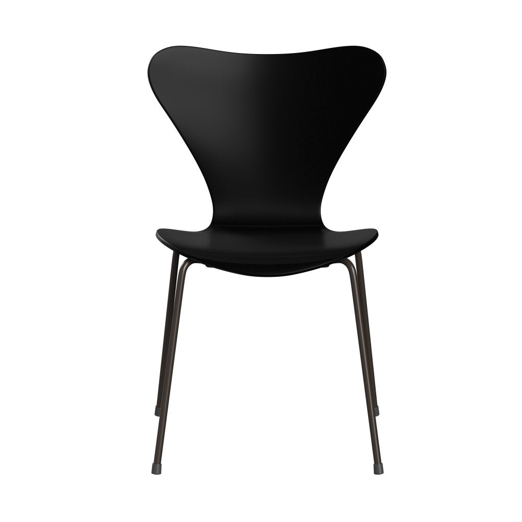 Fritz Hansen 3107 Skalstol, Brown Bronze/Lakeret Sort