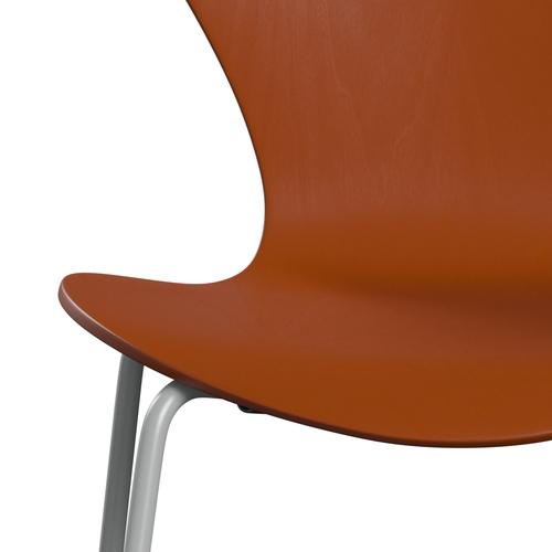 Fritz Hansen 3107 Shell Chair, Nine Grey/Colored Ask Paradise Orange