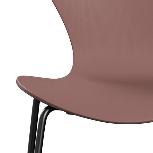 Fritz Hansen 3107 Shell Chair, Black/Colored Ask Wild Rose