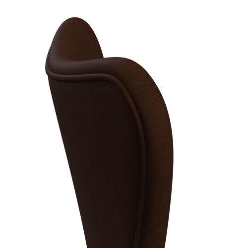 Fritz Hansen 3107 stol helt vadderad, brun brons/komfort mörkbrun