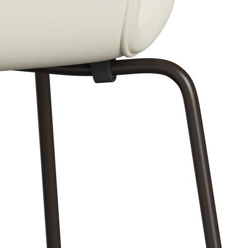 Fritz Hansen 3107 stol helt vadderad, brun brons/komfort vit